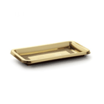 Pack of 10 Alcas Gold Rectangular Mini Medoro Trays, 12 cm x 7 cm (4.72″ x 2.75″)